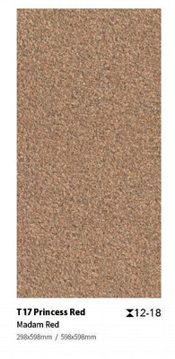 ISO9001 قرمز 400x400x30mm کاشی کف برای حیاط