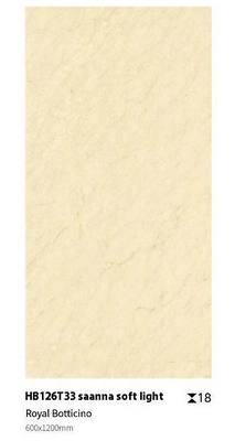 زرد ضد لغزنده دوامدار سطح صاف کف سنگ 1200x600x18mm بدن کامل برای پارک