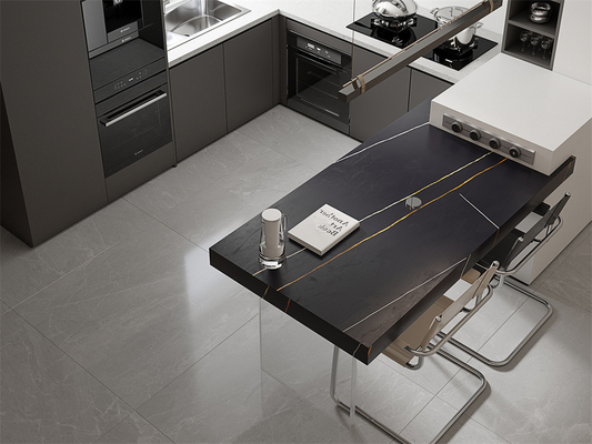 چوب سنگي سياه و پايدار 1470x2700mm براي اتاق نشيمن و حمام