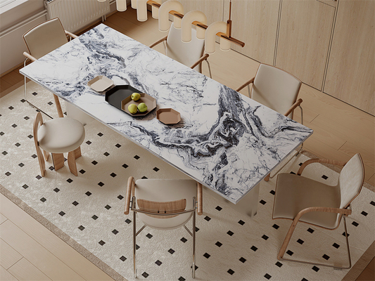 صفحه سنگ مصنوعی پولیش‌خورده 1600x3200mm برای اتاق غذاخوری