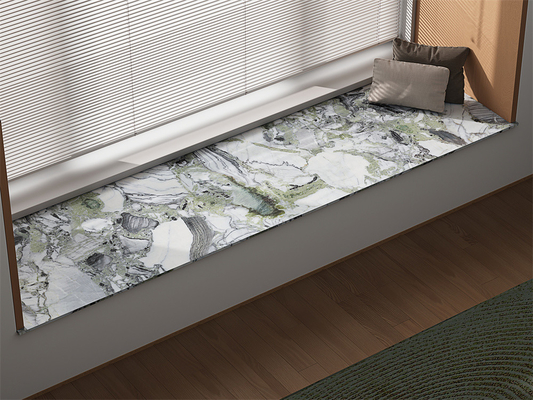 در داخل دیوار تخته سنگ مرمر و مقاومت در برابر پوشیدن 160x320 سانتی متر تخته سنگ چینی سینتر شده برای اتاق نشیمن
