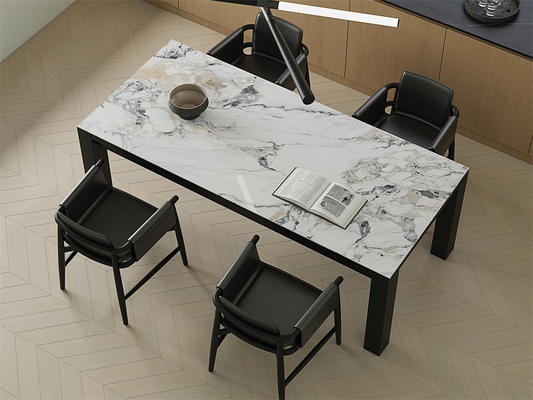 تخته سنگ مرمر ضد لغزشی دیوار و پرتقال شیک شده شیک سنگ سنگ 1600x3200mm برای پروژه و هتل