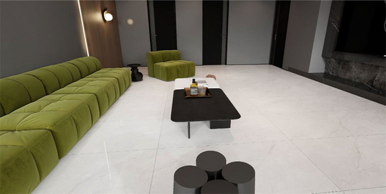 کاشی پرسلان پولیش شده ضد لغزش خاکستری روشن 60x120 سانتی‌متر