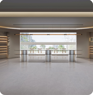 مات W.A 0.5% خاکستری 750x1500mm کف داخلی ضد باکتری صورت نوزاد کاشی چینی برای طراحی و خانه