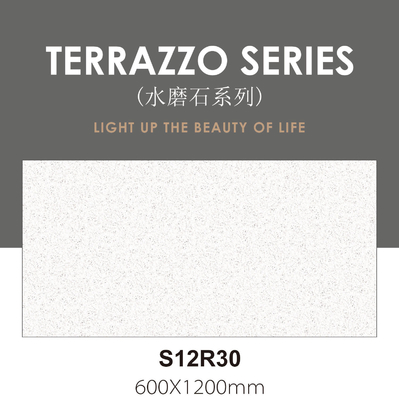 600x1200mm درجه AAA خاکستری Terrazzo داخل دیوار بافت صورت کودک شیشه ای کاشی پورسلین برای دکوراسیون