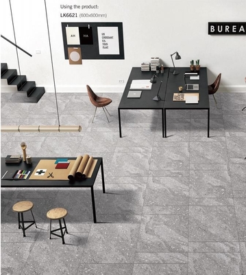 ضدآفتاب 600x600mm دیوار بیرونی کاشی و خاکستری روشن کاشی پورسلین کامل بدن برای مرکز خرید و خانه
