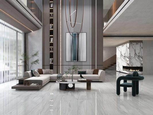 کاشی پرسلان لعابدار پولیش شده سفید 1200x1200mm جذب آب 0.05%