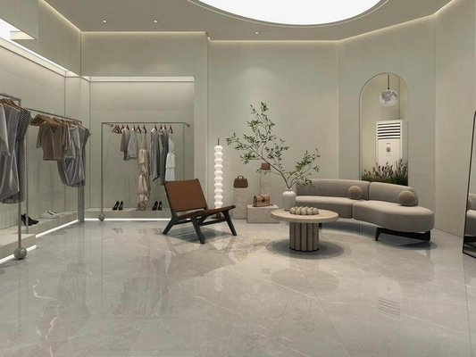 کاشی خاکستری پولیش شده شیشه ای 1200x1200mm برای کف داخلی