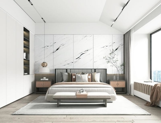 کاشی پرسلان لعاب‌دار سفید پولیش‌خورده 900x1800mm کف داخلی