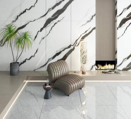 کاشی پورسلین شیک سفید کارارا 900x1800mm ضد لغزشی