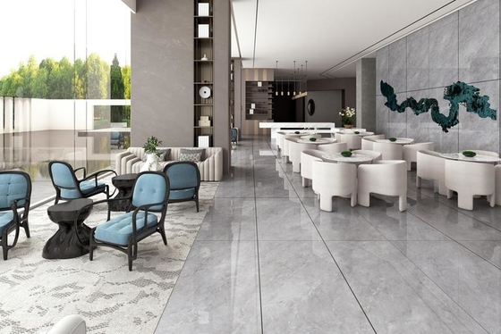 خاکستری پولیش شیشه ای پلی پورسلین 900x1800mm ضد لغزش دیوار کف