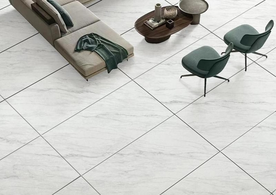 900x1800mm خاکستری پولیش شده شیشه ای پوسته فرش ضد لغزش کف داخلی