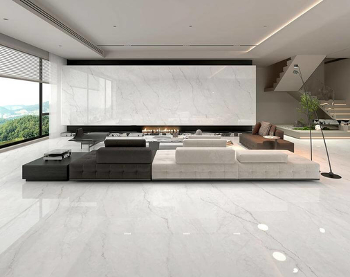 کف داخلی مقاوم در برابر اسید، کاشی پورسلین پولیش شده شیشه ای 1200x1800x9mm برای ساخت اتاق خواب مقاوم در برابر رطوبت