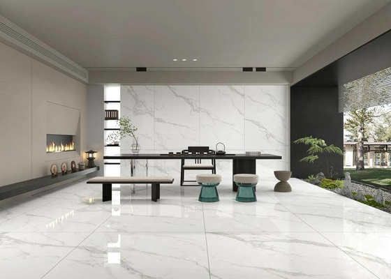کارارا پارکت پورسلنی شیک شده 1200x1800x9mm دیوار کف داخلی