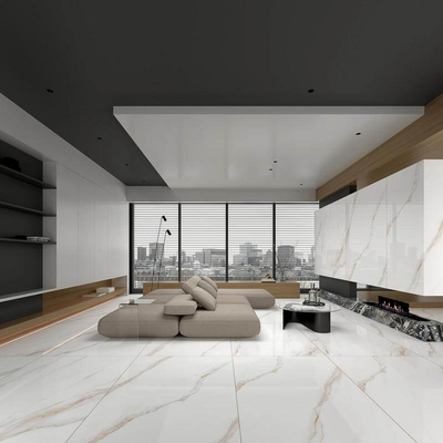 1200x1800x9mm ضد لغزش دیوار بیرونی شیشه ای پولیش پوسته فرش برای خانه و Carrara طلا کاشی های مدرن بازسازی