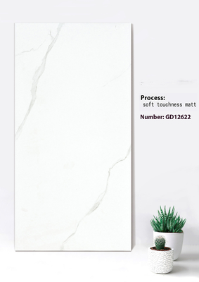 کاشی های سنگی فضای باز خاک رس سفید بژ 600x1200mm لمس نرم مات