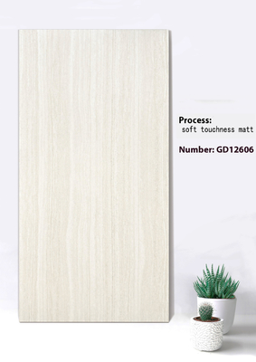 رنگ بیج و خاکستری 600x1200mm بدون محو نرم لمسیت زمینه مات پرده دیوار کاشی برای مربع