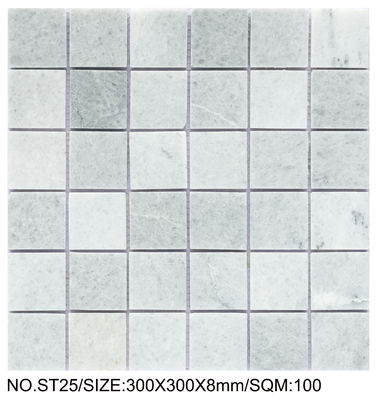 موزاییک سنگ طبیعی مربع آجری 300x300 میلی‌متر برای اتاق غذاخوری و اتاق نشیمن