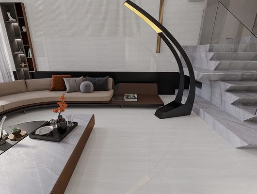 کاشی‌های زمینه بژ 1mx1m درجه AAA کاشی پرسلان لعاب‌دار پولیش‌شده داخل کف برای اتاق خواب و حمام