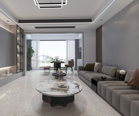 خاکستری 1000x1000mm بدون محو مقاومت در برابر پوشیدن کف داخلی پولیش شیشه ای فرش پورسلین برای دکوراسیون