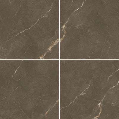 سنگ برقی قهوه ای 1mx1m کف داخلی کاشی شیک سنگ لوکس برای تزئین 3 سبک