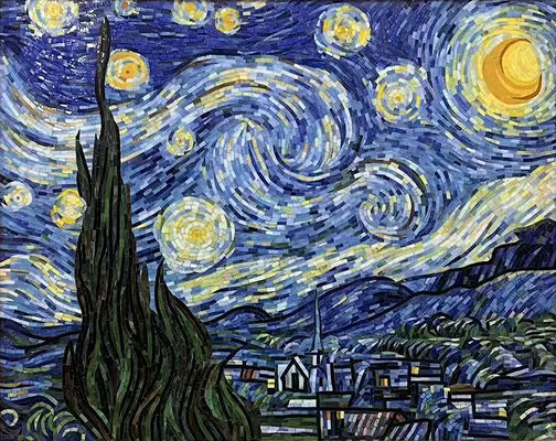 موزايک هاي شيشه اي ديواري رنگ آبي خارق العاده براي دفتر و حمام