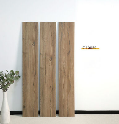 کاشی‌های کف پرسلان داخلی قهوه‌ای خیره‌کننده 200x1200 میلی‌متری برای اتاق نشیمن و اتاق خواب