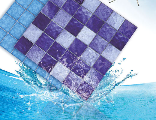 کاشی موزاییک استخر شنای مربع Backsplash ، کاشی و سرامیک تزئینی SGS 6 میلی متر بول