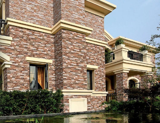 کاشی سنگی طبیعی 5/9 میلی متری 500SQM ، کاشی های دیواری سرامیکی تزئینی 150x600 میلی متر