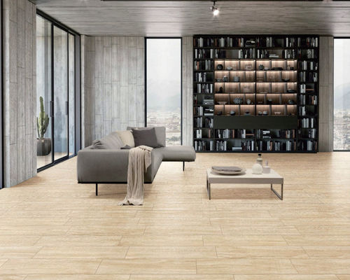 کاشی های چوبی چوبی ضد انفجار طول 1200 میلی متر جوهر افشان بژ چاپی 150x900 میلی متر