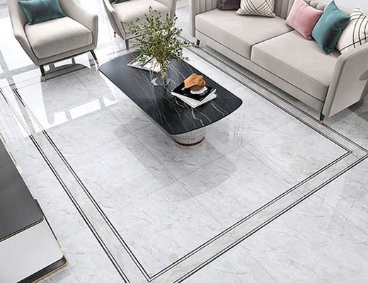 کاشی چینی لوکس 3D چاپ جوهر افشان طلایی ، کاشی 800x800 میلی متر 3 عدد کاشی لعاب دار کاملاً صیقلی