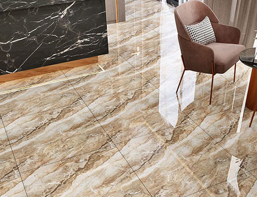 800x800mm 3pcs / Ctn کاشی کف رنگ طلا اتاق نشیمن پرسلن تمام بدن 11 میلی متر