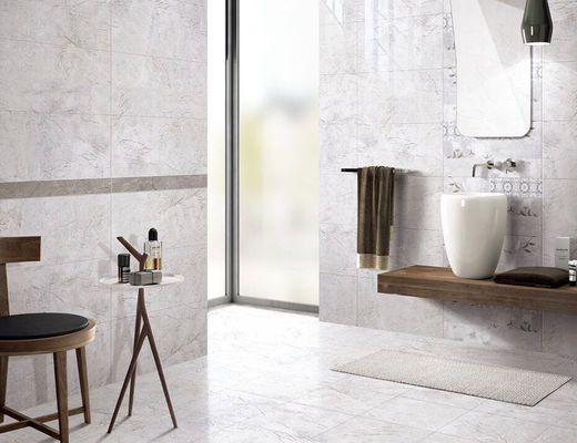 300x600mm کاشی های دیواری حمام سرامیکی مرمر خاکستری