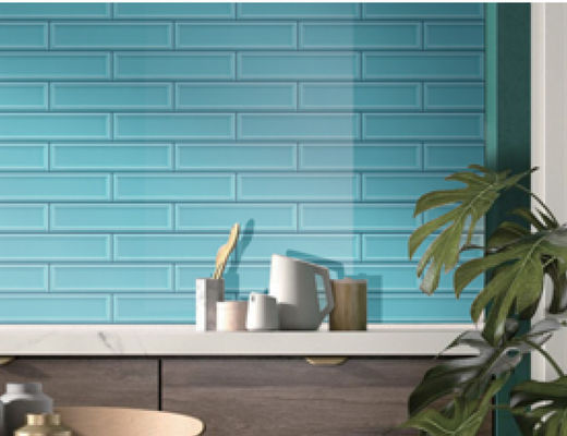 کاشی‌های دیواری متروی سرامیکی ضد باکتریایی AAA درجه 68x280mm