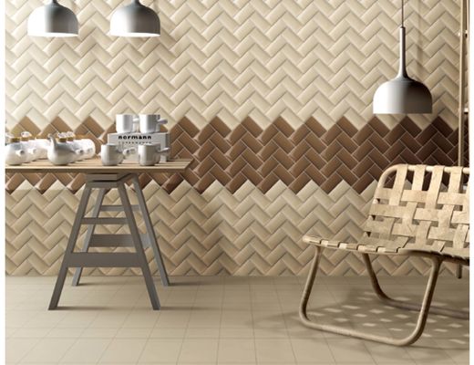 کاشی چاپی جوهر افشان لبه دار 75x150mm ، کاشی مترو 50M2 کف