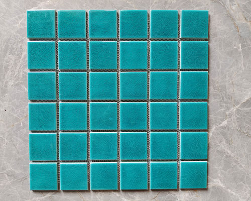 کاشی های موزاییکی استخر با اندازه تراشه 48x48mm شکسته یخ