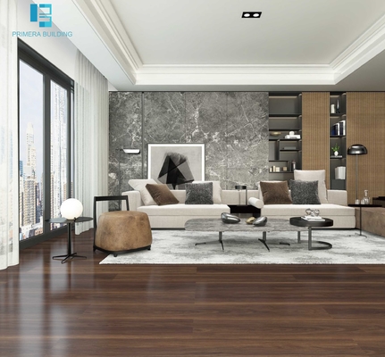 کفپوش چوبی AAA قرمز LVT SPC در داخل کاشی های کف Vinly