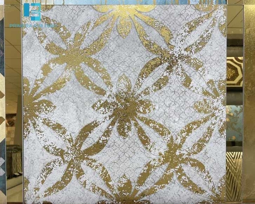 کاشی کف پرسلان براق طلایی 600x600 میلی‌متر درجه AAA