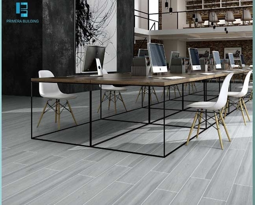 کاشی های کف چوبی تمام بدنه طبیعی 200x1200 میلی متر رنگ خاکستری